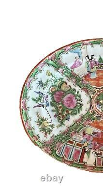 Vintage Chinese Rose Medallion Oval Platter 12 1/4 X 9 3/4 China Late 1920's