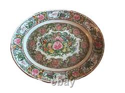 Vintage Chinese Rose Medallion Oval Platter 14 3/4 X 12 China Late 1920's