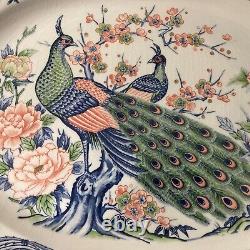 Vintage Empress SM Japan Serving Platter Large Platter Colorful Birds Rare 18B