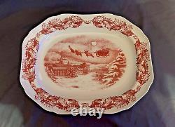 Vintage SPODE ST NICK SERVING PLATTER for Wm Sonoma, 2005 Design, 16 x 12