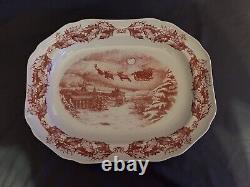 Vintage SPODE ST NICK SERVING PLATTER for Wm Sonoma, 2005 Design, 16 x 12