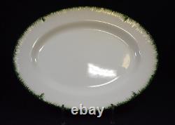 Vintage Wedgwood China WILLIAMSBURG GREEN Shell Edge 16 PLATTER MINT (KMT)