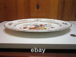 Vintage Wedgwood Jamestown Bone China Oval 14 x 11 Serving Platter Floral EUC