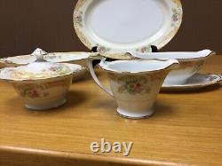 Vtg. 1930's NORITAKE M China Serving Platter, Bowl, Etc. (5 Pcs.) Excellent