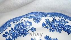 Vtg Enoch Wedgwood Tunstall Asiatic Pheasants Serving Platter Blue & White 1960