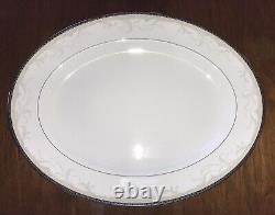 WATERFORD BROCADE LARGE 14.25 OVAL PLATTER FINE BONE CHINA UNUSED withStickers