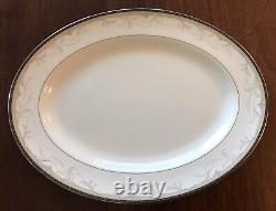 WATERFORD BROCADE LARGE 14.25 OVAL PLATTER FINE BONE CHINA UNUSED withStickers