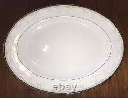 WATERFORD BROCADE LARGE 14.25 OVAL PLATTER FINE BONE CHINA UNUSED withStickers