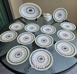 Wedgwood Appledore Complete Service For 6 With Serving Platters & More 46 Pieces