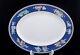 Wedgwood Bone China Blue Siam Pattern 15 Oval Serving Platter England