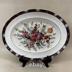 Wedgwood China Ralph Lauren HAMPTON FLORAL 14.25 Oval Serving Platter MINT $320