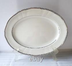 Wedgwood Crown Platinum Bone China 15.25 Platter