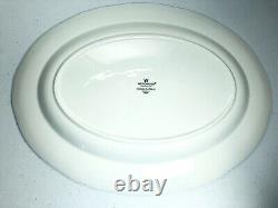 Wedgwood Crown Platinum Platter Oval Bone China Serving Dish White 15 Long