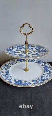 Wedgwood Hibiscus 2-Tiered Serving Tray new accent
