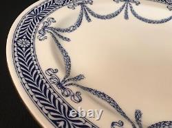 Wedgwood Pattern # X7692 Blue Ribbons Large Serving Platter 17 x 13