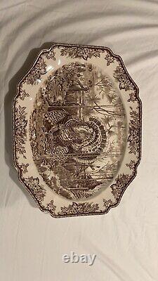 Wedgwood Williams Sonoma His Majesty Turkey Serving Platter 20 x 15½ inches