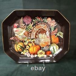 Williams Sonoma CALIFORNIA HARVEST PUMPKIN Turkey Platter 20 Inches